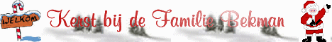 Kerst bij de familie Bekman